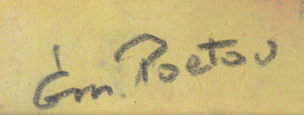 Emile Poetou — Signature of the artist, bottom left