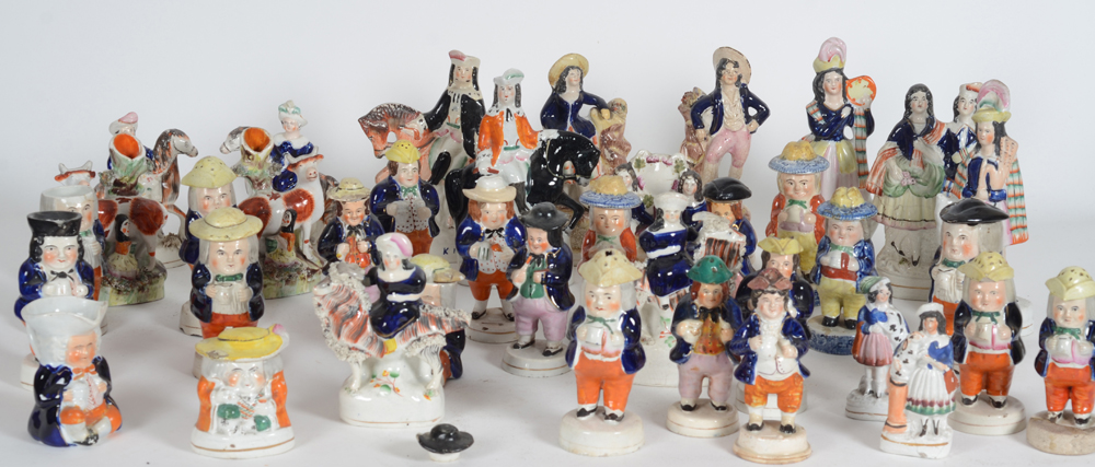 a Staffordshire figurines collection — Second part of the collection