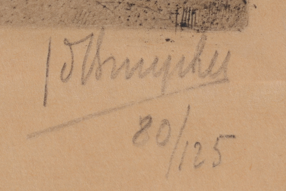 Jules De Bruycker — Signature by the artist and justification in pencil bottom right