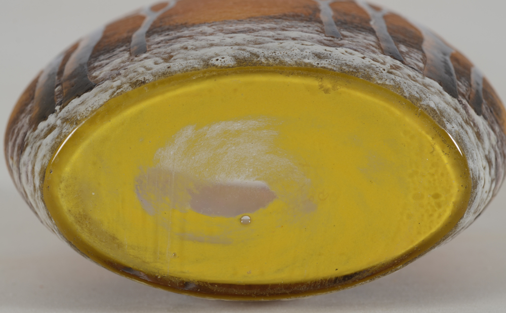 Daum Nancy Vase — bottom with signature, perfectly visible live