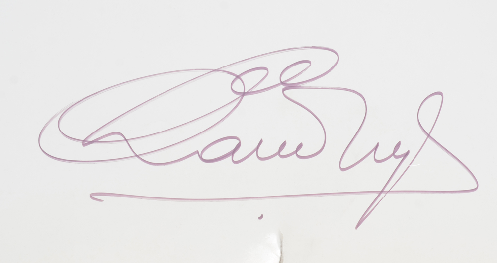 Octave Landuyt Exhibition poster signature — Signature of the artist on the bottom of the poster.&nbsp;