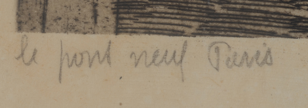 Jules De Bruycker — title in pencil, bottom left