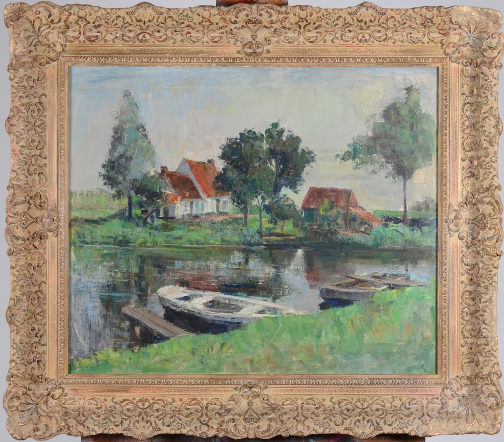 Georges Steel — The painting in its original frame