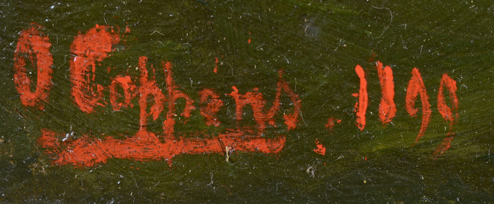 Omer Coppens — Signature of the artist and date, bottom left