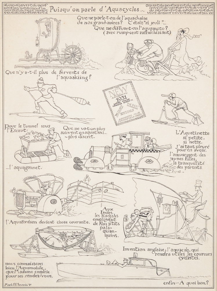Mark Severin — Dessin original de 1930, grand humoriste et dessinateur accompli, Severin reste sous-évalué du grand public à cause de la rareté de son oeuvre sur le marché.&nbsp;