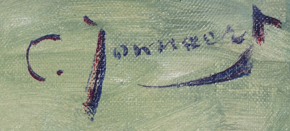 Clémence Jonnaert — Signature of the artist top right