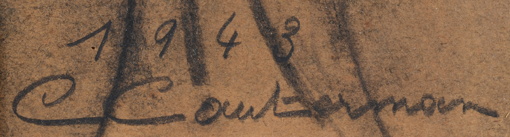 Cécile Cauterman-Boonans  — Date and signature of the artist, bottom left