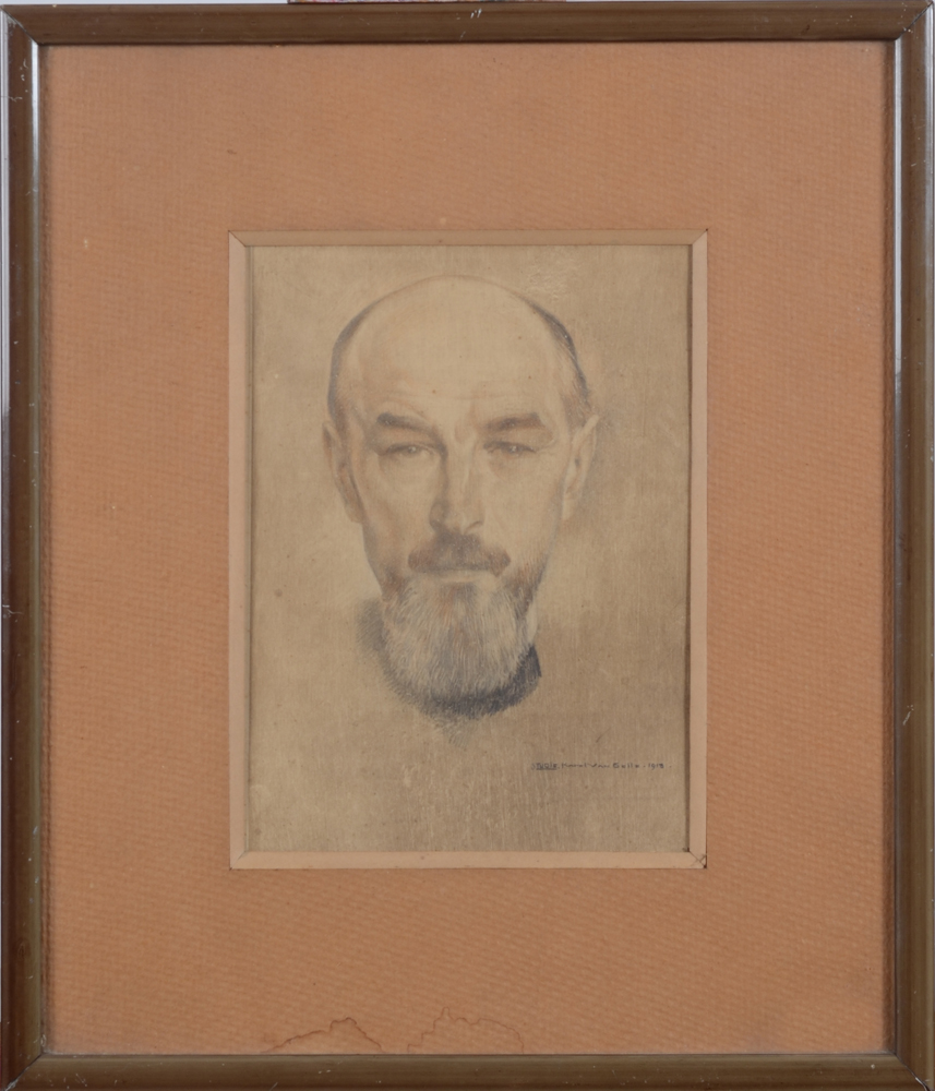 Karel Van Belle (1884-1959) — the drawing in its frame