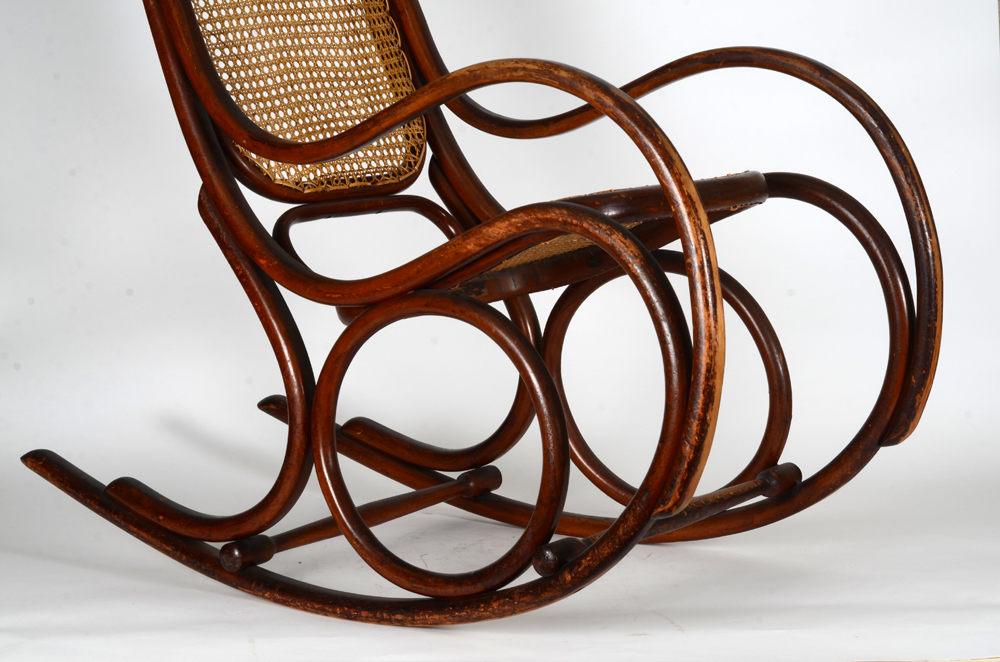Thonet Gebrüder Rocking Chair — The wood In its original condition with traces of use