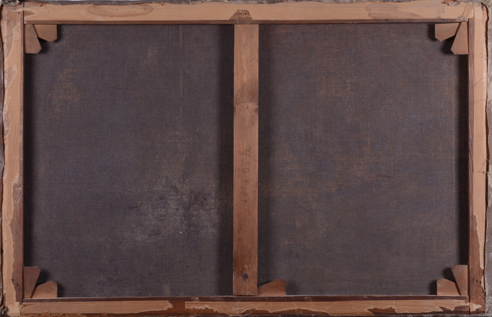 Armand Heins — Back of the relined canvas (stretcher original)