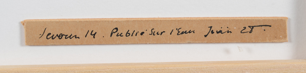 Mark Severin — Refrence to the publication of the drawing in 1928