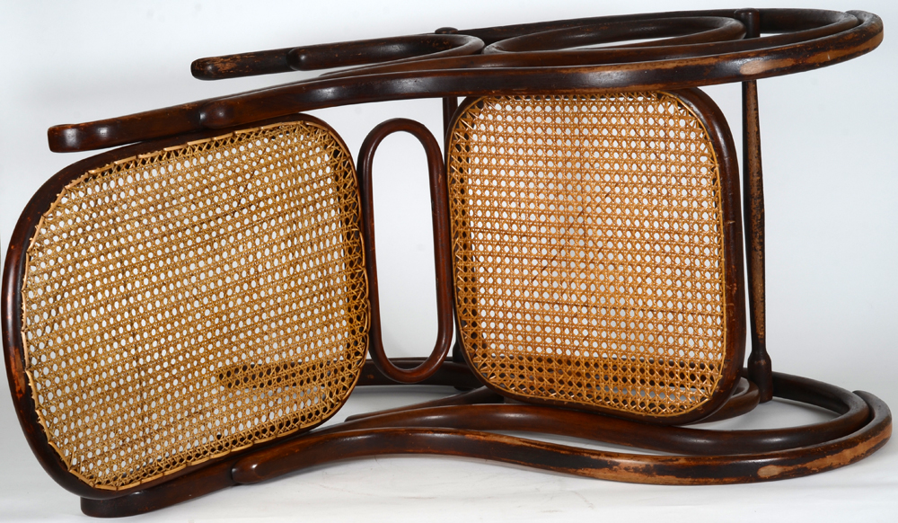 Thonet Gebrüder Rocking Chair — The wicker carefully restored