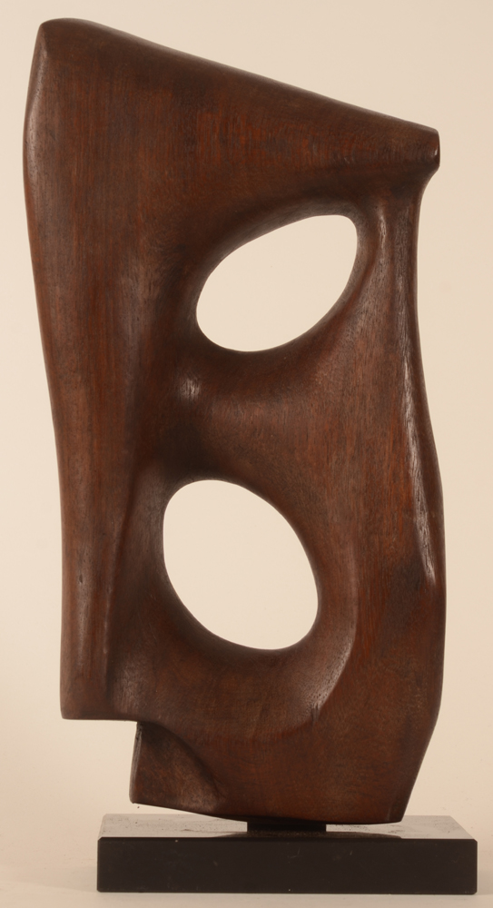 abstract sculpture — Sculpture en bois massif, non signé, des années 50-60