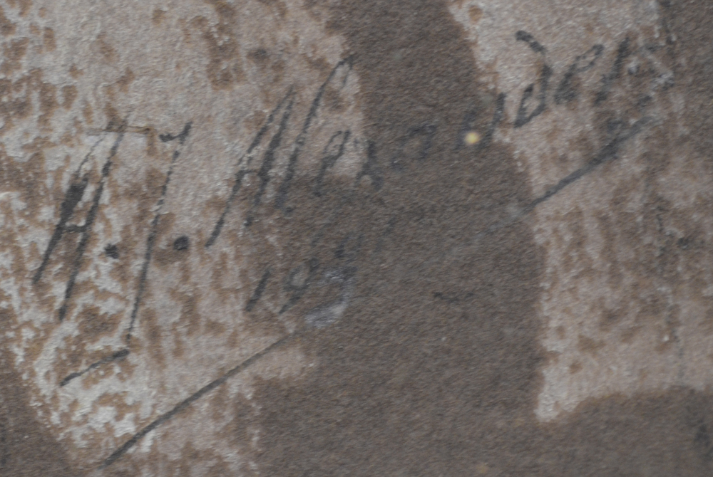 Alexander A.J. — Signature of the artist, and date bottom right