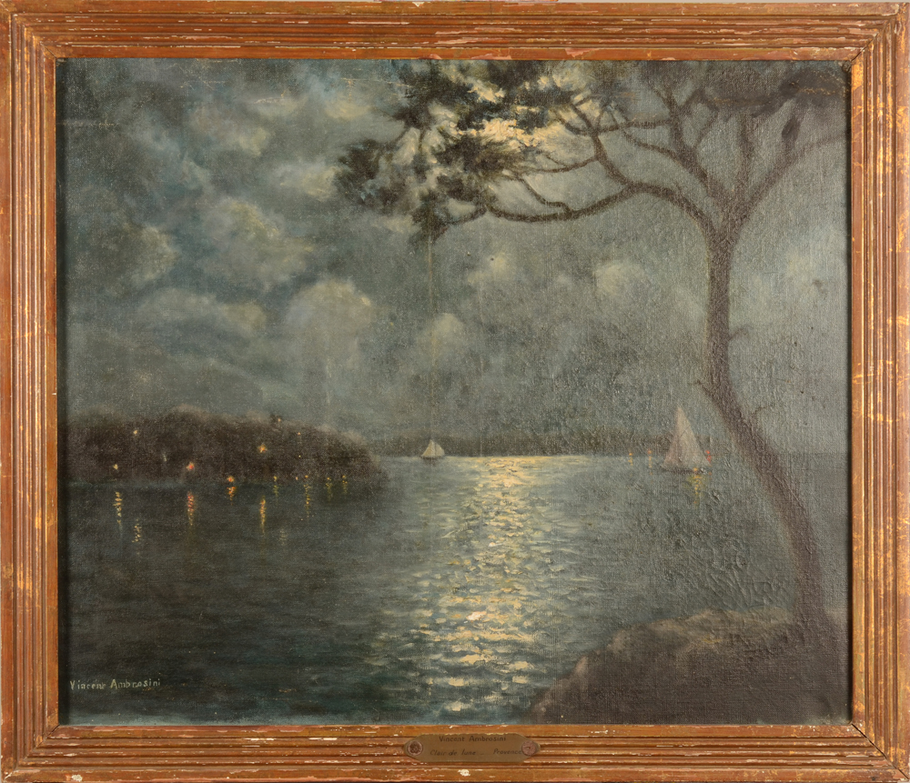 Vincent Ambrosini — The painting in its original art deco frame