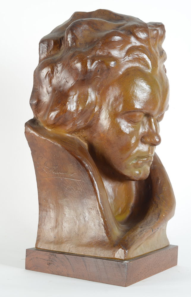 Jan Anteunis — Side view of this portrait of a mature Beethoven.