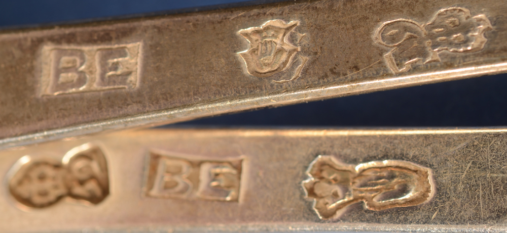Antwerp Silversmith BE — Marks of both of the pieces