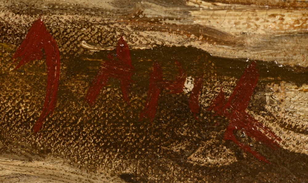 Armand Apol — Signature of the artist, bottom right