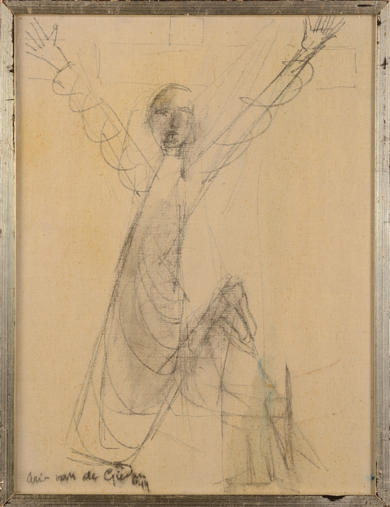 Arie Van de Giessen — the drawing in its frame