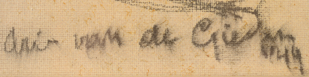 Arie Van de Giessen — Signature and date bottom left