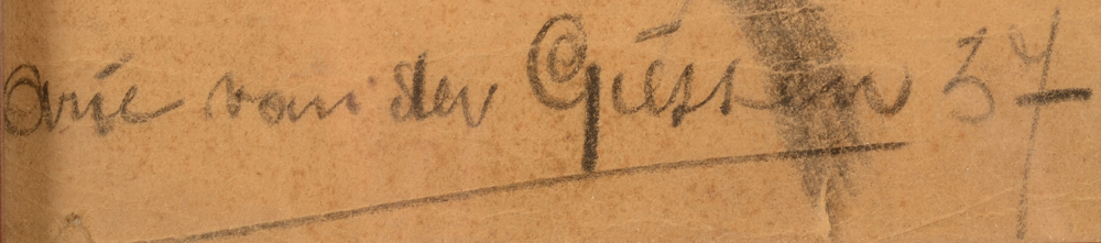 Arie van de Giessen — Signature of the artist and date bottom left