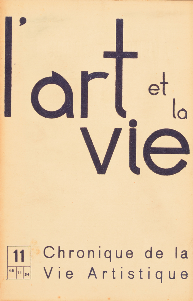 L'Art et La Vie — Cover of the november issue