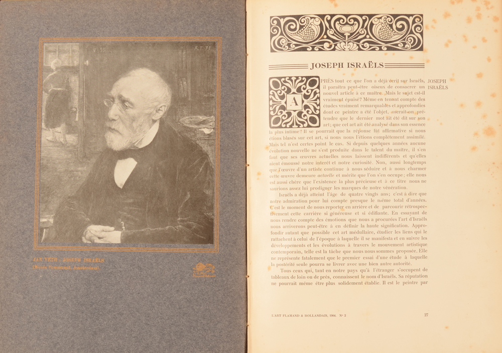 L'Art Flamand et Hollandais 1904 — Some pages with foxing, but overall in reasonable condition