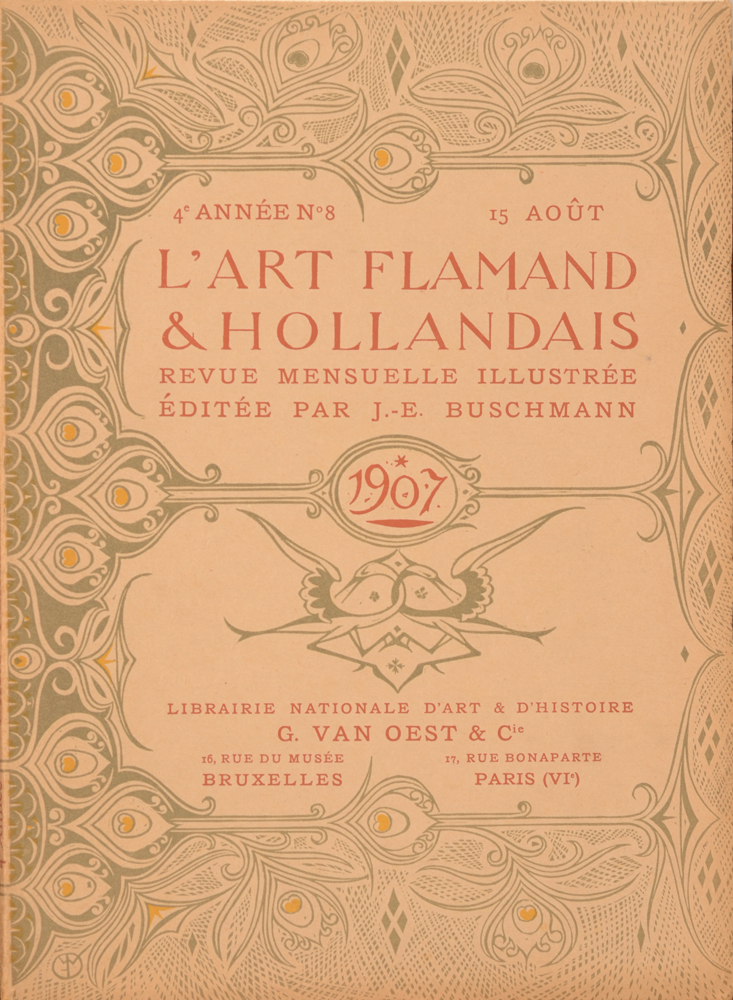 Art Flamand et Hollandais 1907 — August cover