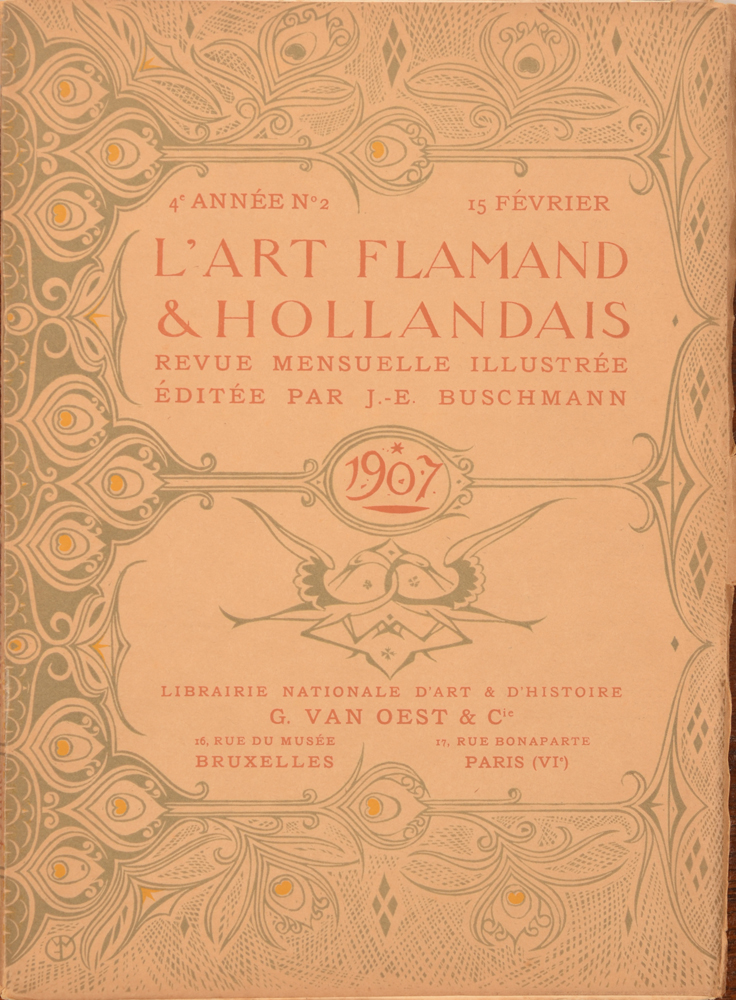 Art Flamand et Hollandais 1907 — February issue cover<br>