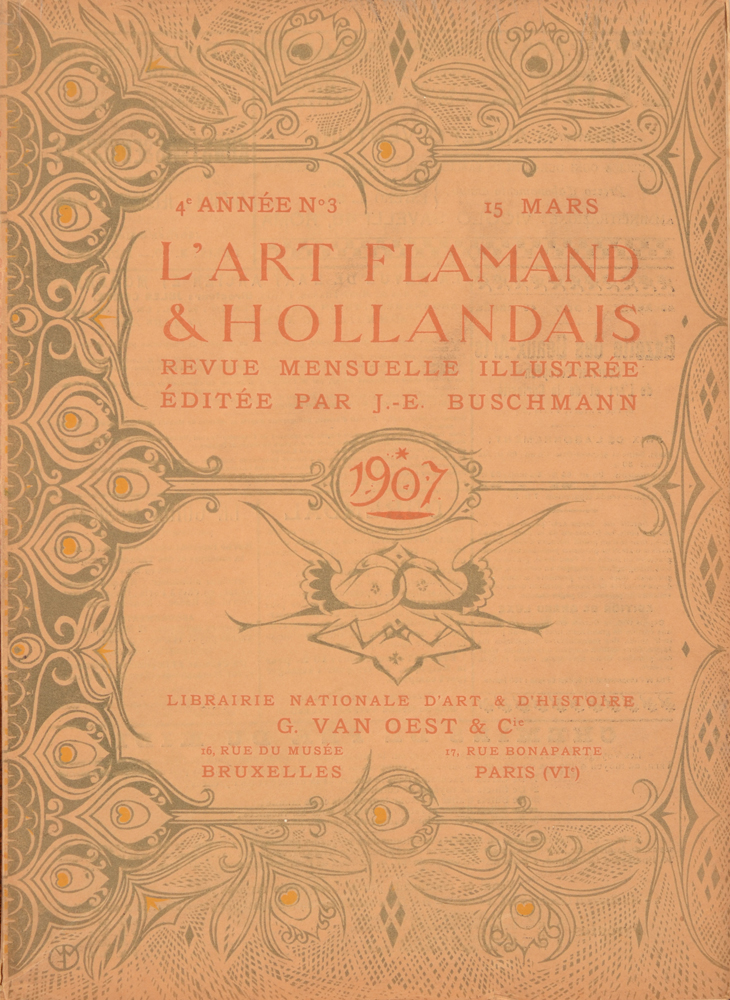Art Flamand et Hollandais 1907 — cover March issue