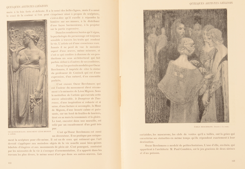 Art Flamand et Hollandais 1907 — Article on Emile (and Oscar) Berchmans