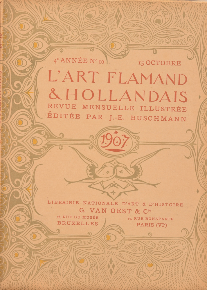 Art Flamand et Hollandais 1907 — October cover