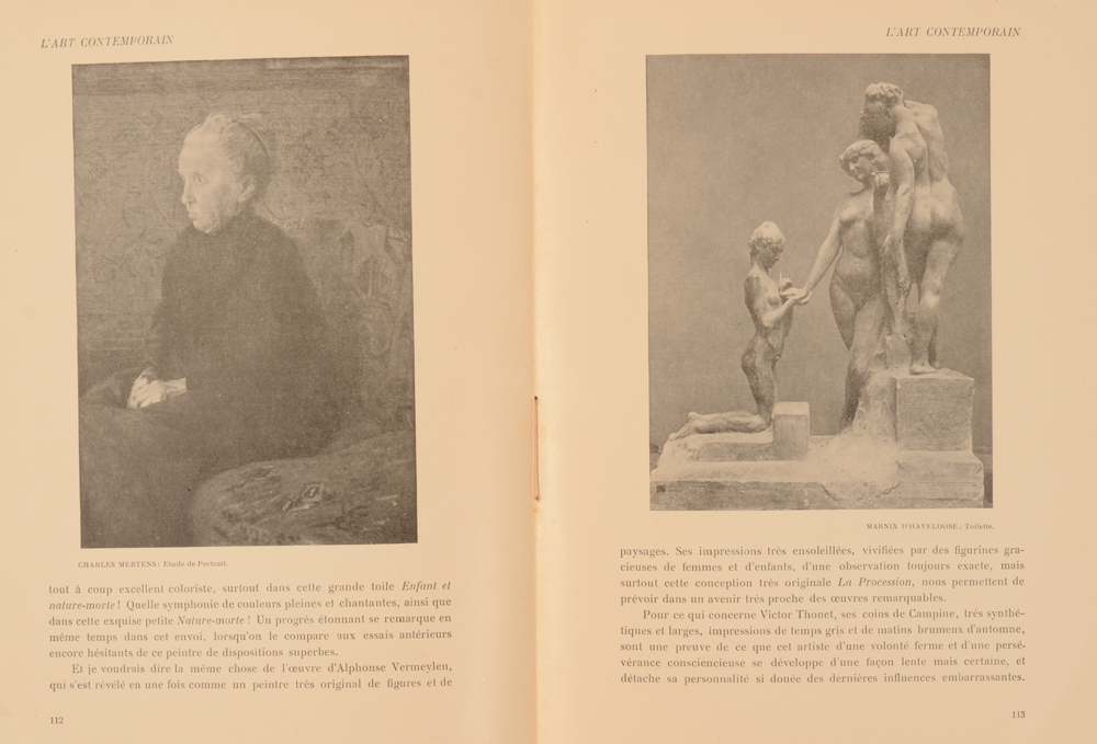 Art Flamand et Hollandais 1912 — Article sur l'exposition du cercle l'Art Contemporain à Anvers