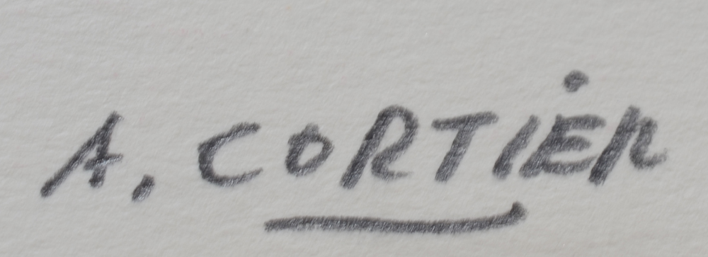 Amédée Cortier  — Signature of the artist, bottom right