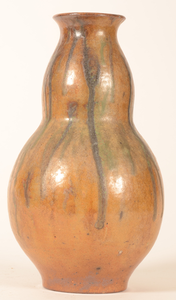 Edgard Aubry  — Très beau vase en forme de calabasse, gres, signé&nbsp;