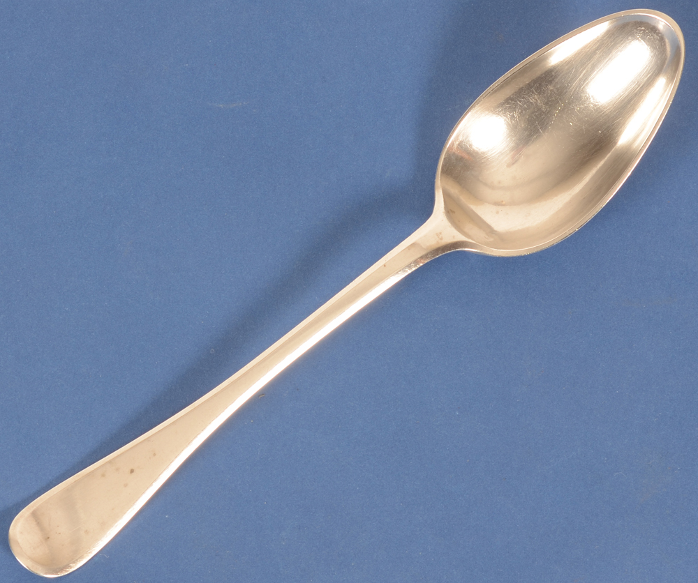 serving spoon Augsburg — cuillière à ragout en argent, poinçonnée Augsburg 1804