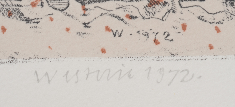 Co Westerik — Signature of the artist and date bottom center