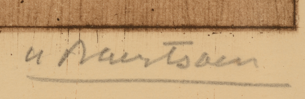 Albert Baertsoen Les Eaux Grisis — Signature