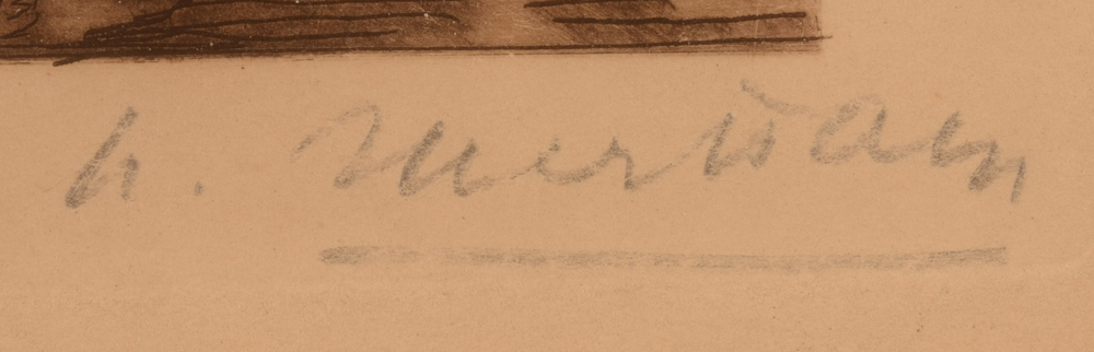 Albert Baertsoen — Signature of the artist in pencil bottom right