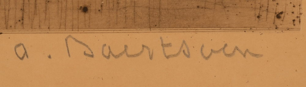 ?Albert Baertsoen — Signature of the artist in pencil, bottom right