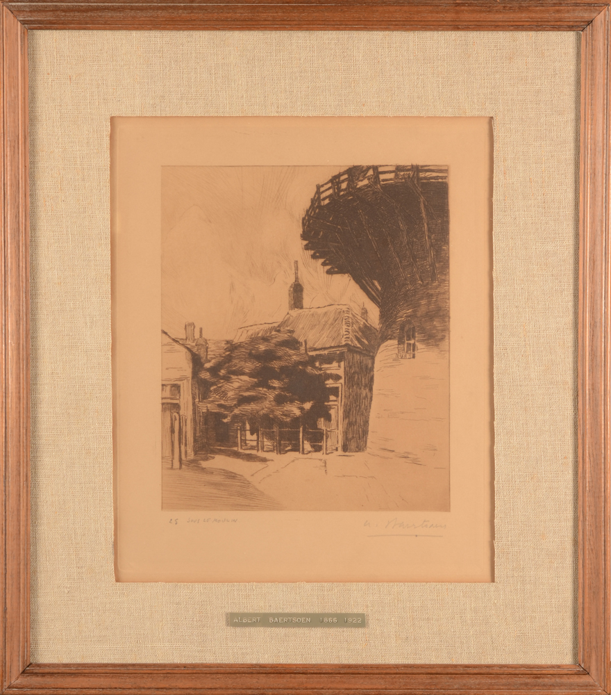 Albert Baertsoen — The etching in its frame