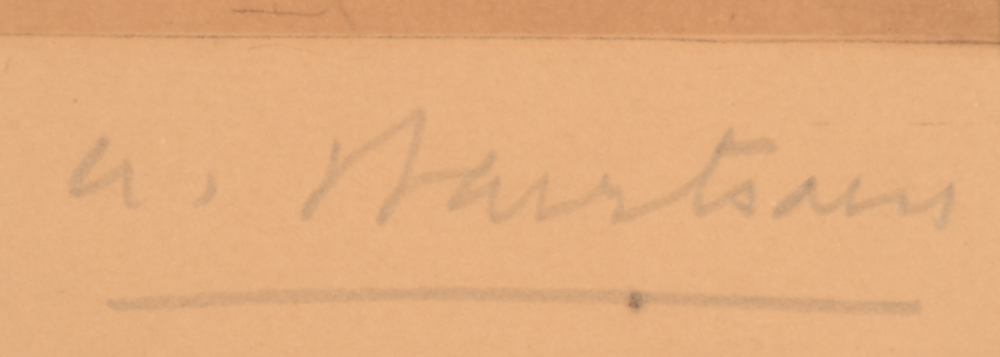 Albert Baertsoen — Signature of the artist in pencil, bottom right