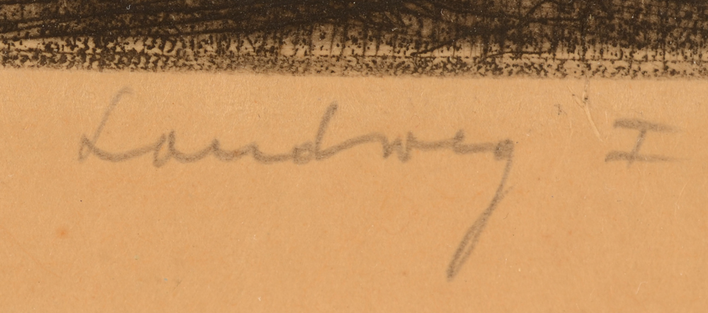 Dirk Baksteen — title of the work, in pencil, by the artist