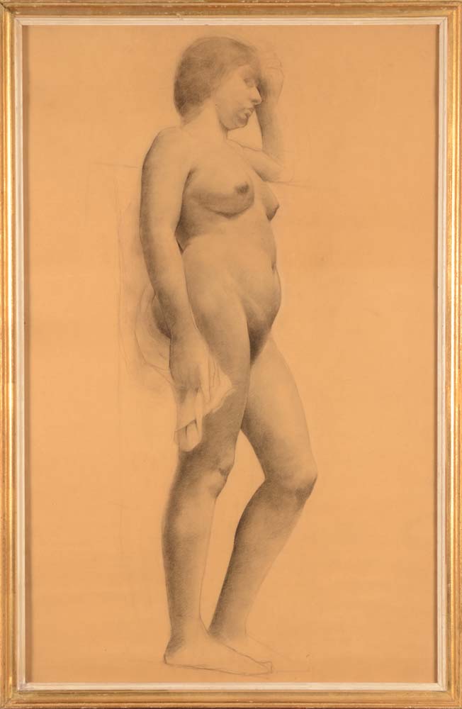 Gustave Balenghien — <p>Beau dessin académique, crayon sur papier, non signé</p>