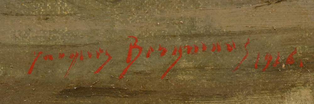 Jacques Bergmans — Signature of the artist and date, bottom right