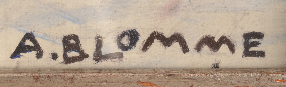 Alfons Blomme — Signature of the artist, bottom right.