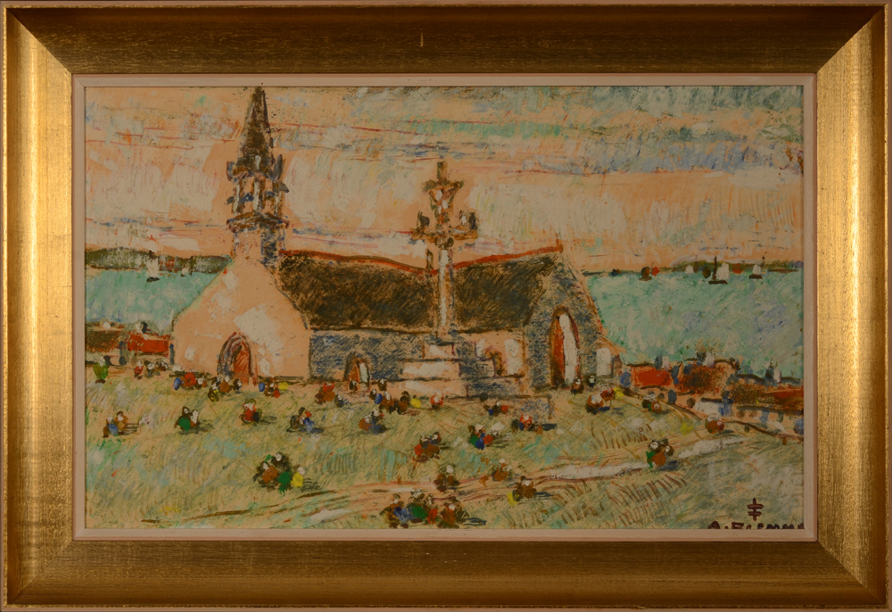 Alfons Blomme Church in Brittanny — With its frame
