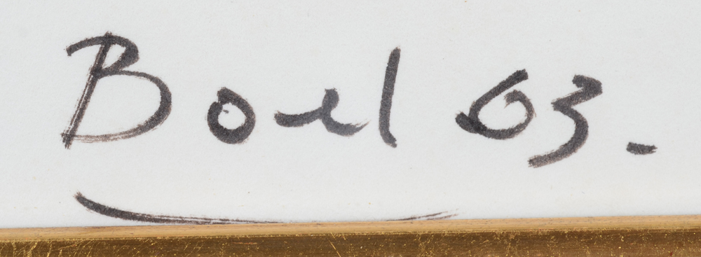 Maurice Boel — Signature de l'artiste et date, en bas