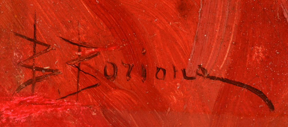 Bernard Louis Borione — Signature of the artist bottom left