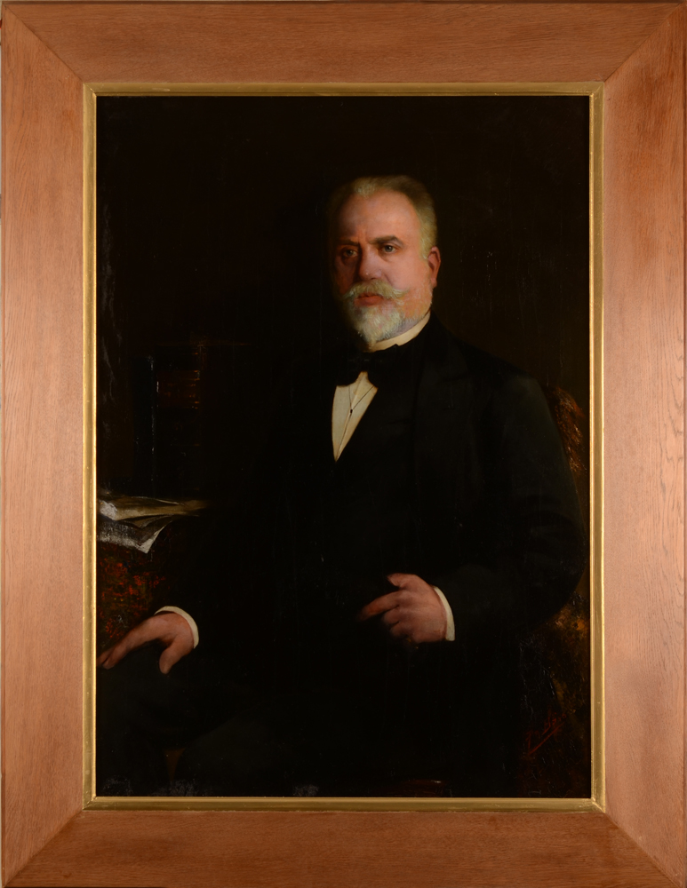 Prosper Böss — the portrait in its original frame